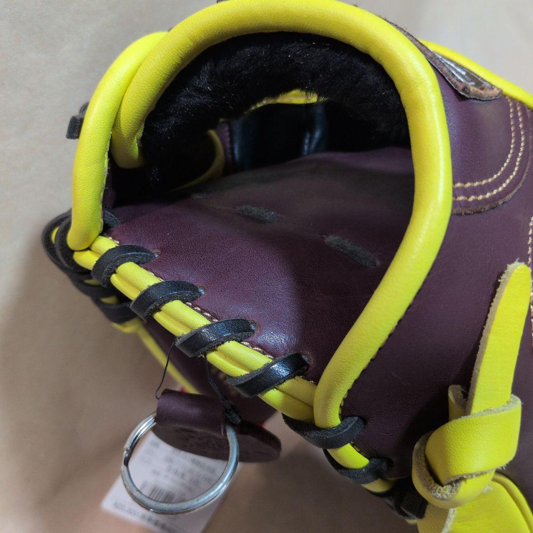 ローリングス:軟式用グラブ:右投げ:一般大人用:チョコ/イエロー:11.5インチ