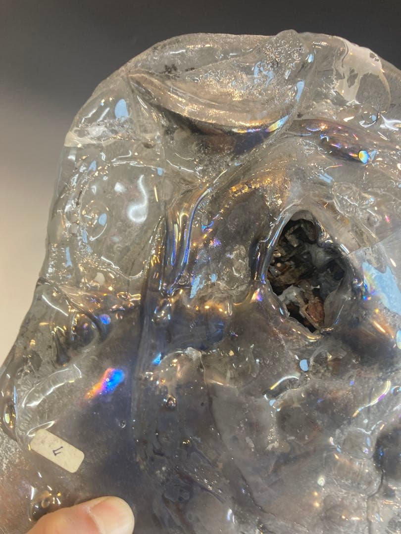 鯉江良二 作 「MASK」ガラス作品 共箱 希少作品 キズあり