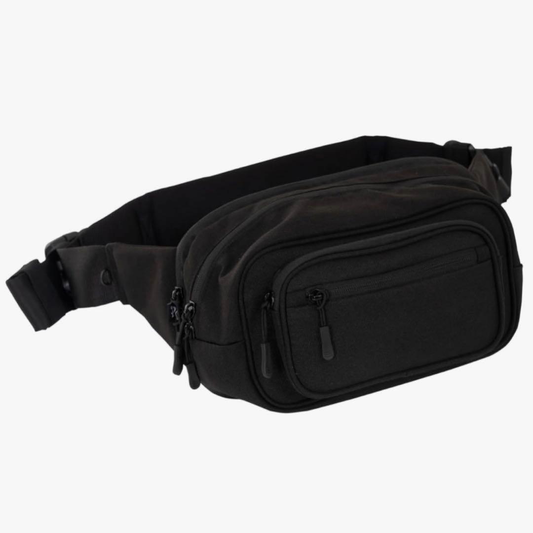 【極美品】POMULU ポムル 2WAYヒップシート　ショルダーバッグ　ブラック