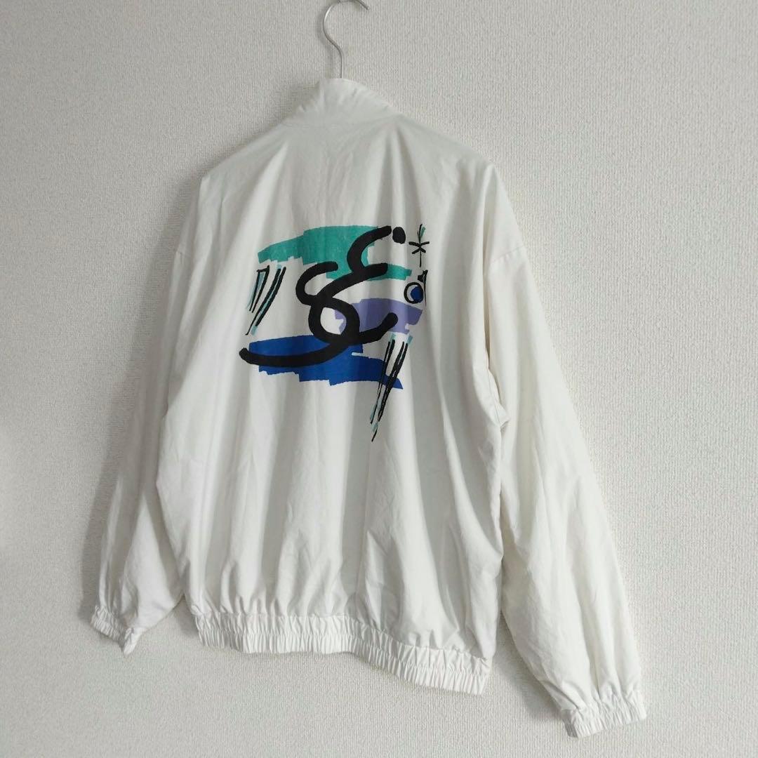 アディダス　ヴィンテージ ステファンエドバーグモデル ナイロンジャケット 80s