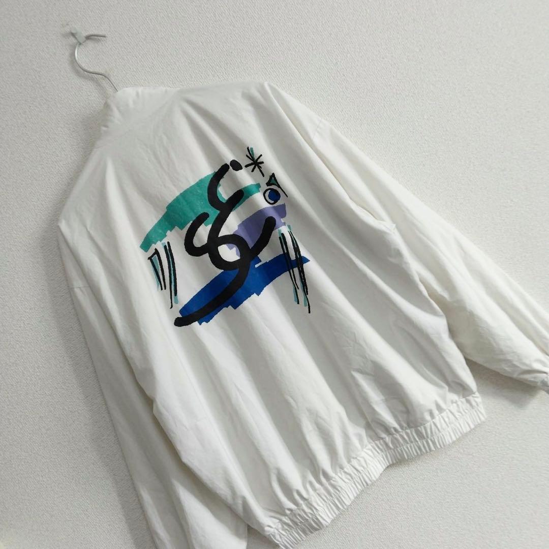 アディダス　ヴィンテージ ステファンエドバーグモデル ナイロンジャケット 80s