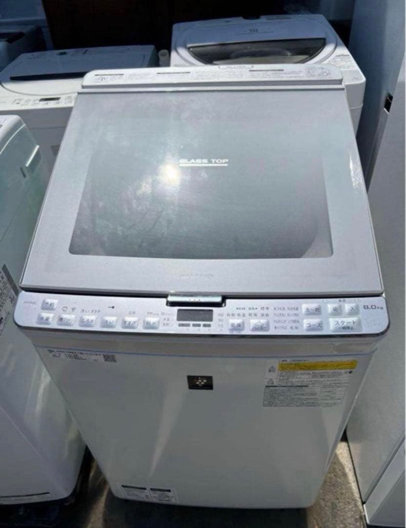 2018年式 8kg/4.5kg SHARP 洗濯機 ES-PX8C-S