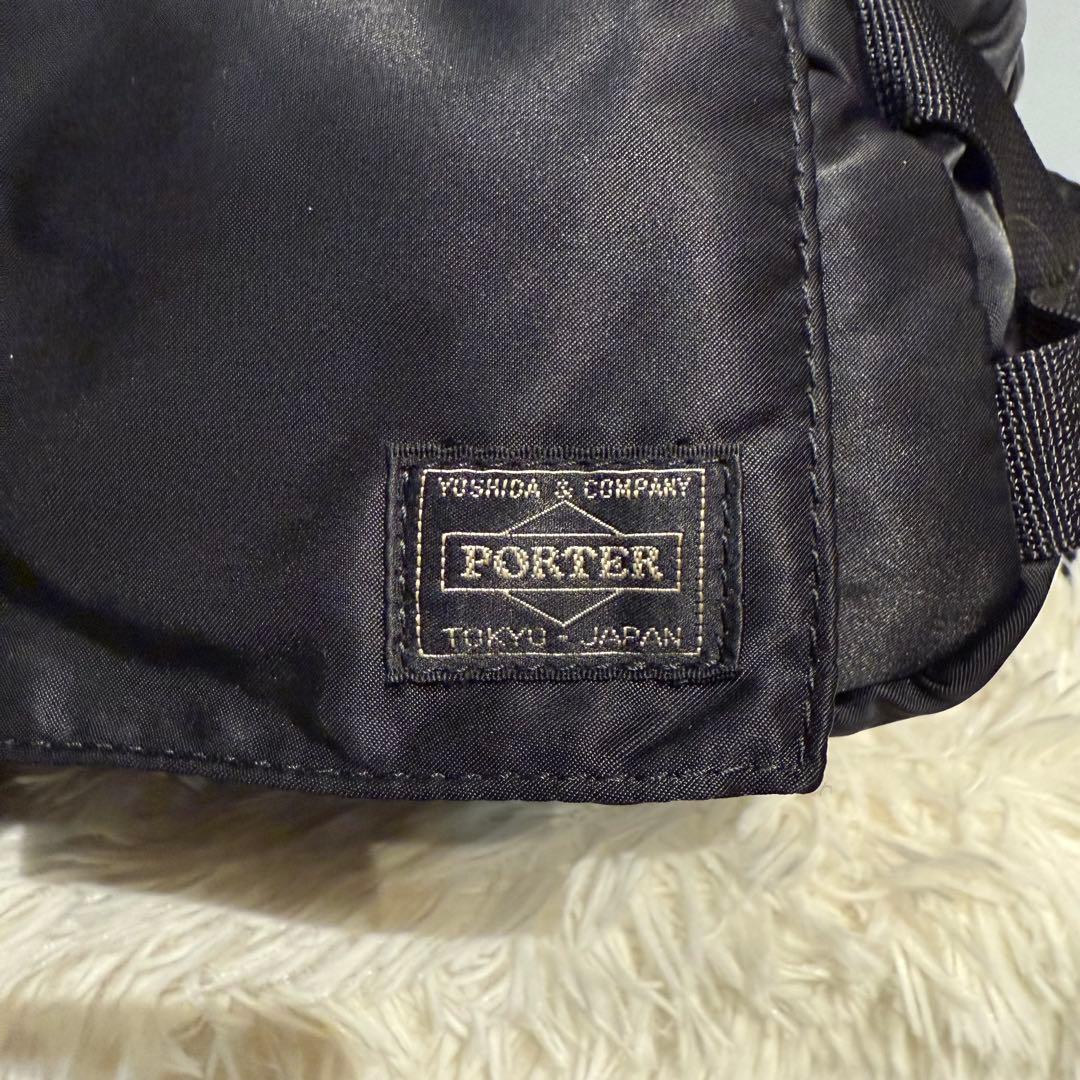 超人気【美品】ポーター タンカー PORTER ウエストバッグ ブラック