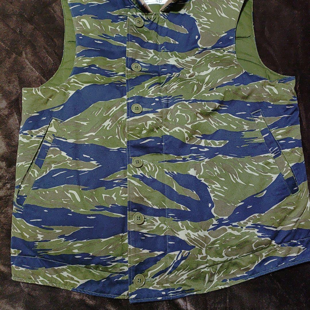 美USED Workers Deck Vest,Tiger Camo サイズ40