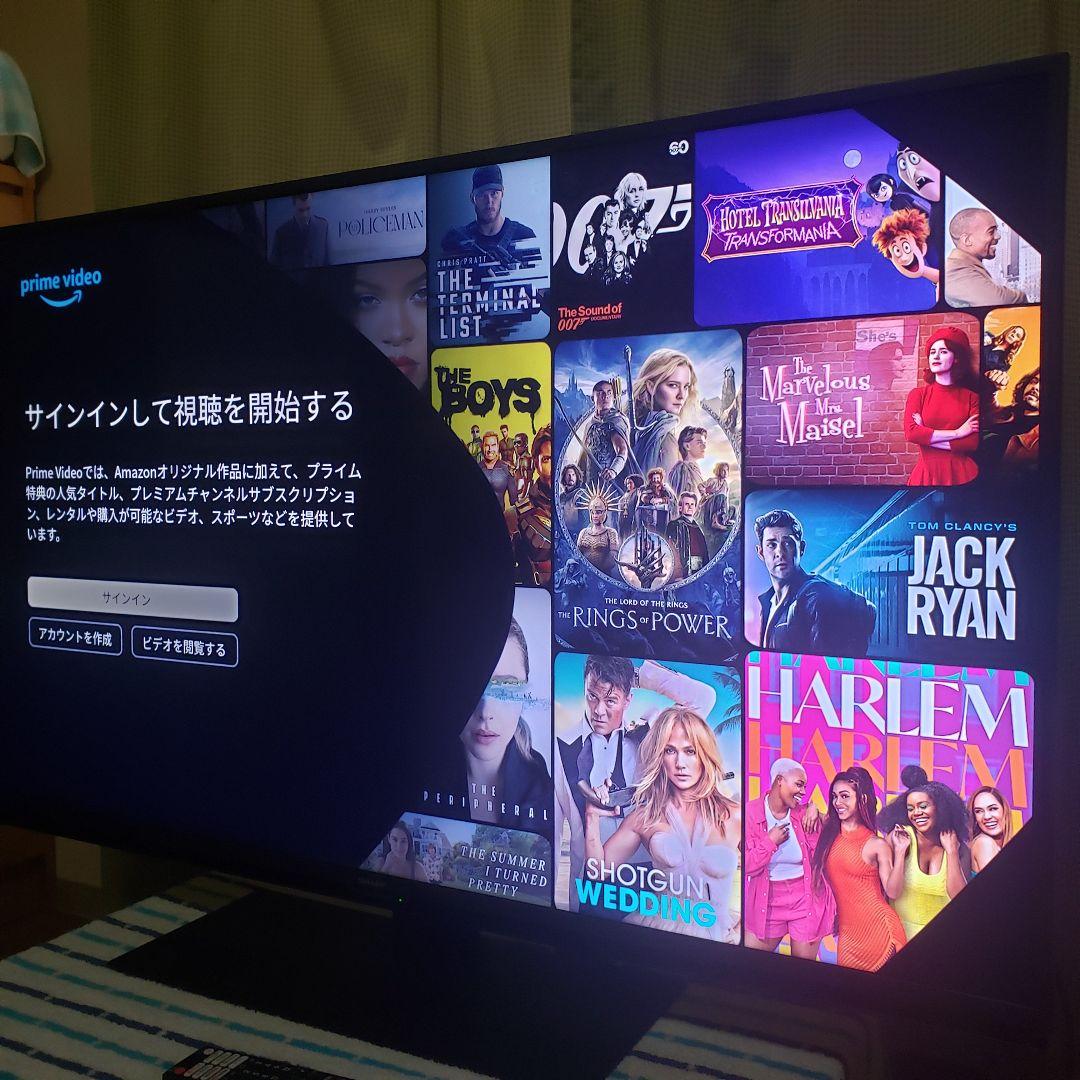 SHARP4K液晶テレビ4T-C50DL1/2022年製/2番組録画 [美品]