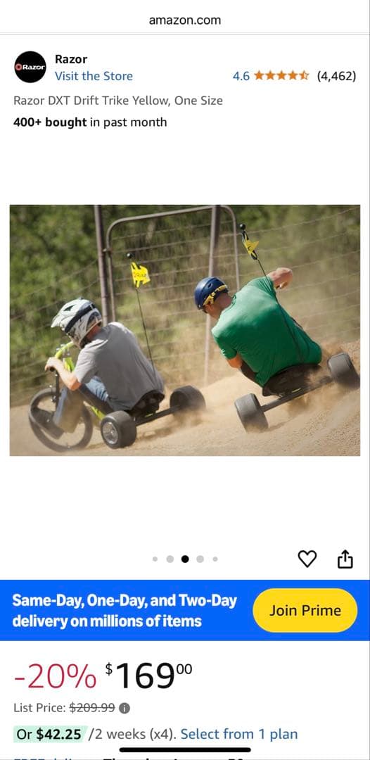 ち*こ様 ドリフトトライク Razor DXT Drift Trike イエロー