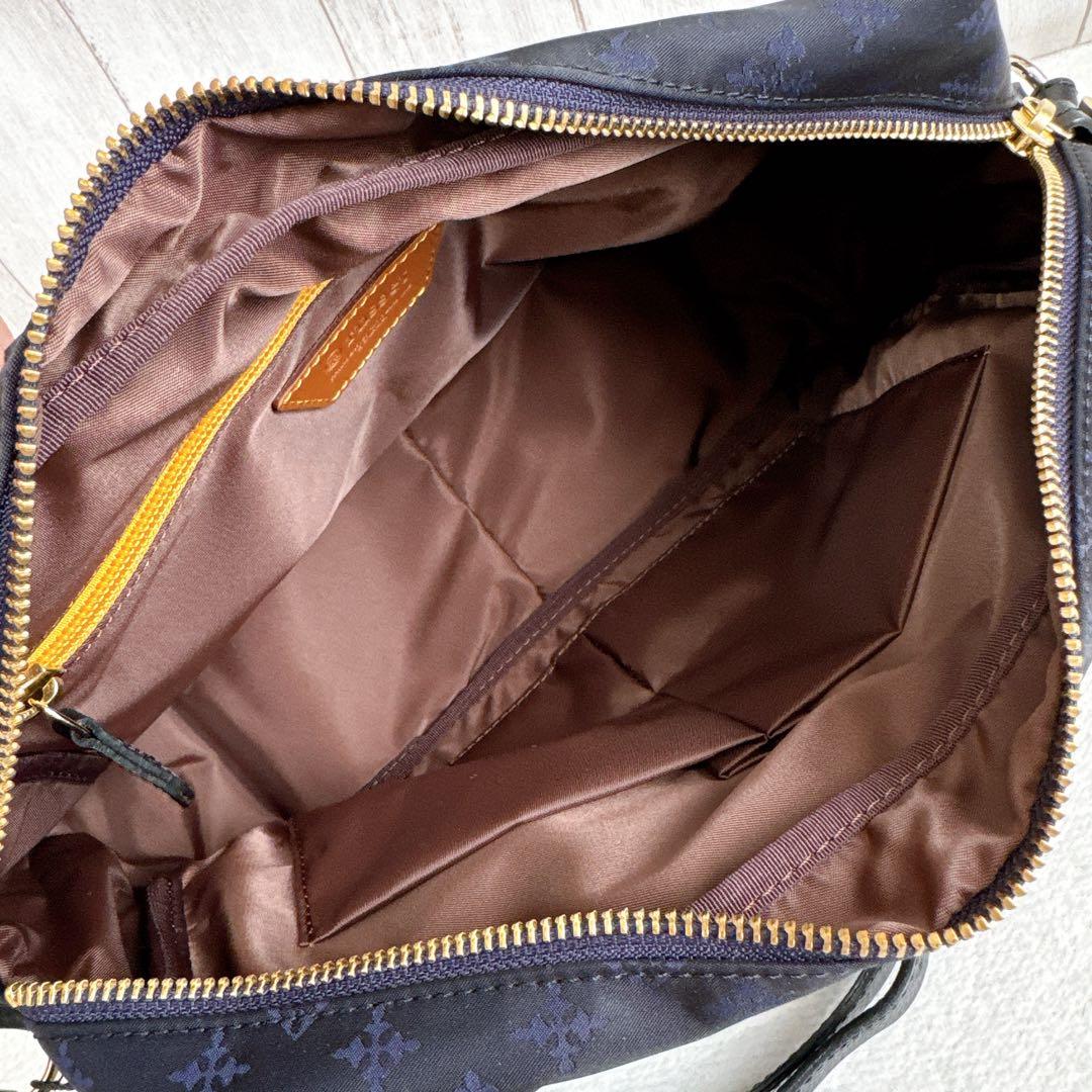 【新品 未使用】russet ラシット ショルダーバッグ モノグラム ネイビー