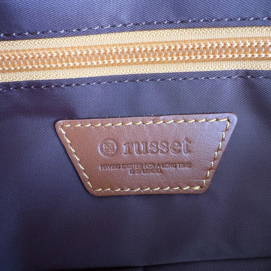 【新品 未使用】russet ラシット ショルダーバッグ モノグラム ネイビー