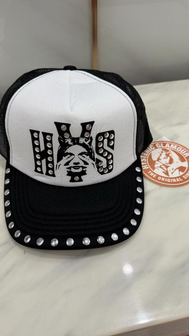 【新品未使用】ヒステリックグラマー　スタッズメッシュキャップ -214