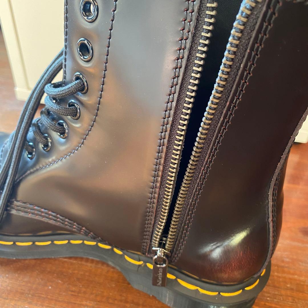 廃盤 ドクターマーチン 1460 PASCAL FRNT ZIP チェリーレッド