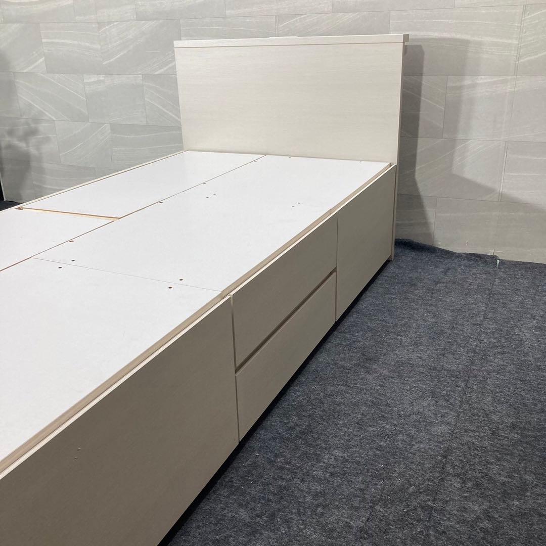 ニトリ シングル ベッドフレーム ジオチェスト 収納 格安 d4244