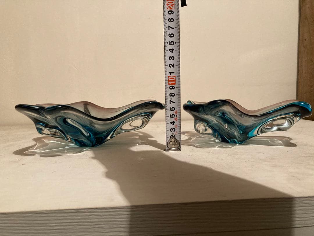 ビンテージ　アッシュトレイ　2セット　ガラス　60年代