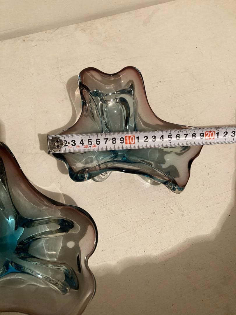 ビンテージ　アッシュトレイ　2セット　ガラス　60年代