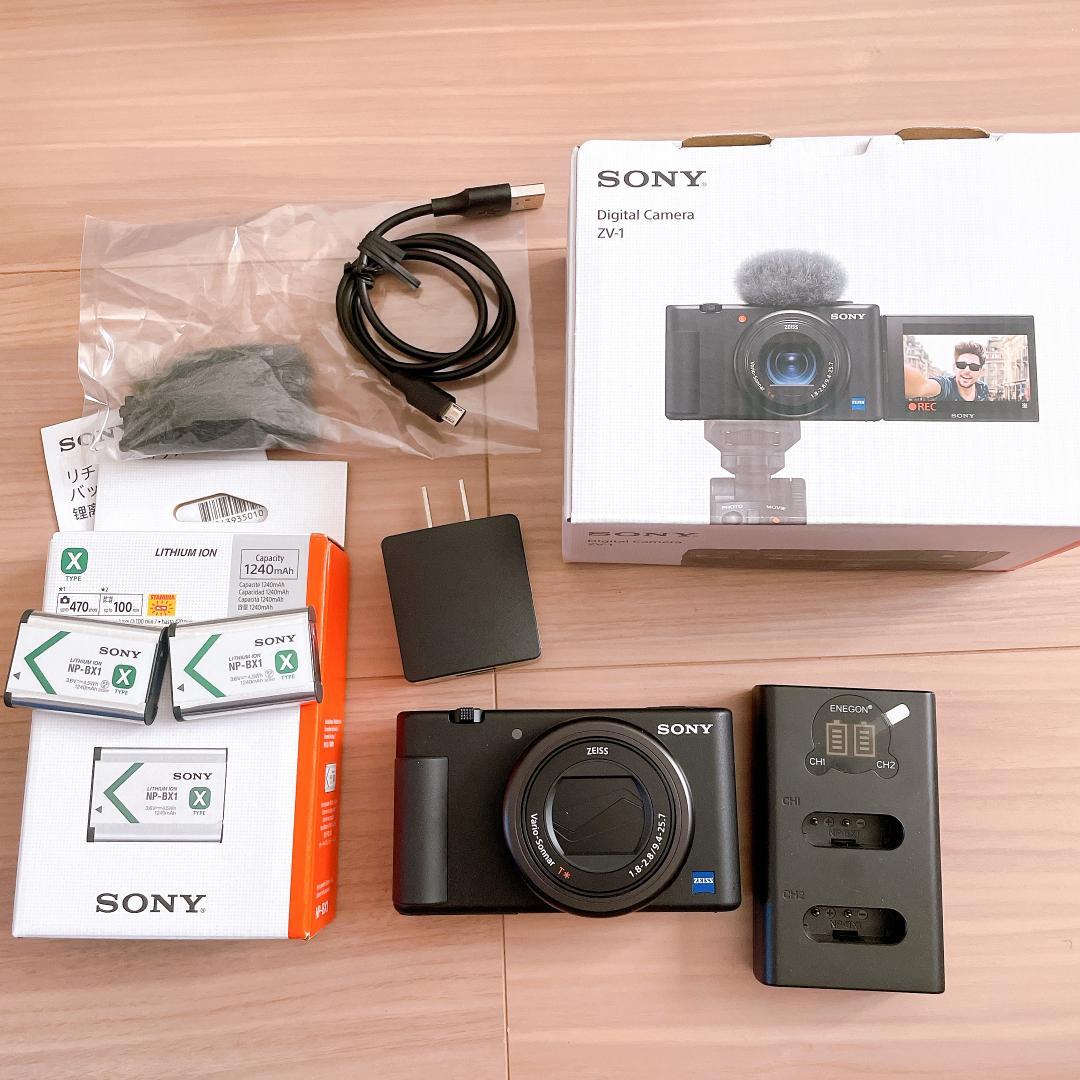 SONY VLOGCAM ZV-1G シューティンググリップキット 箱付 現状品