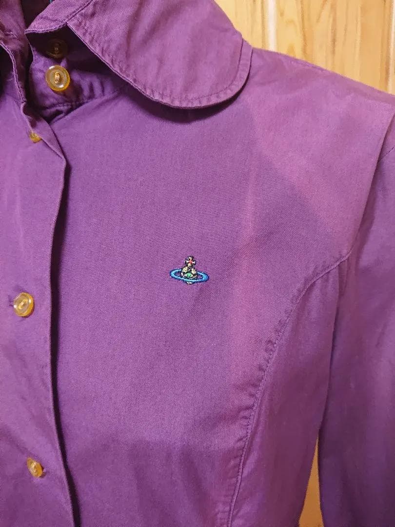 アイルランド製 ヴィヴィアンウエストウッド COUTURE ブラウス パープル