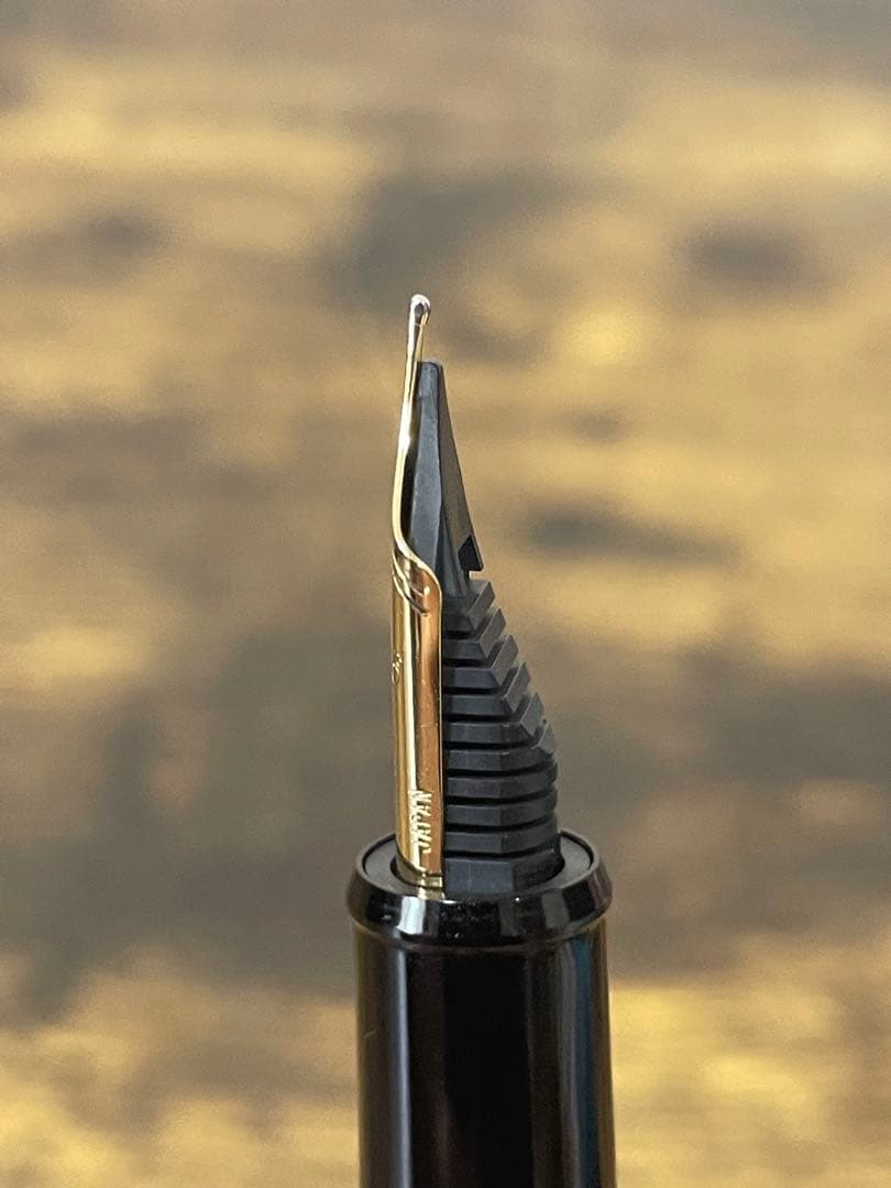 筆記確認＆洗浄済み　プラチナ　万年筆　3776 字幅B 14金