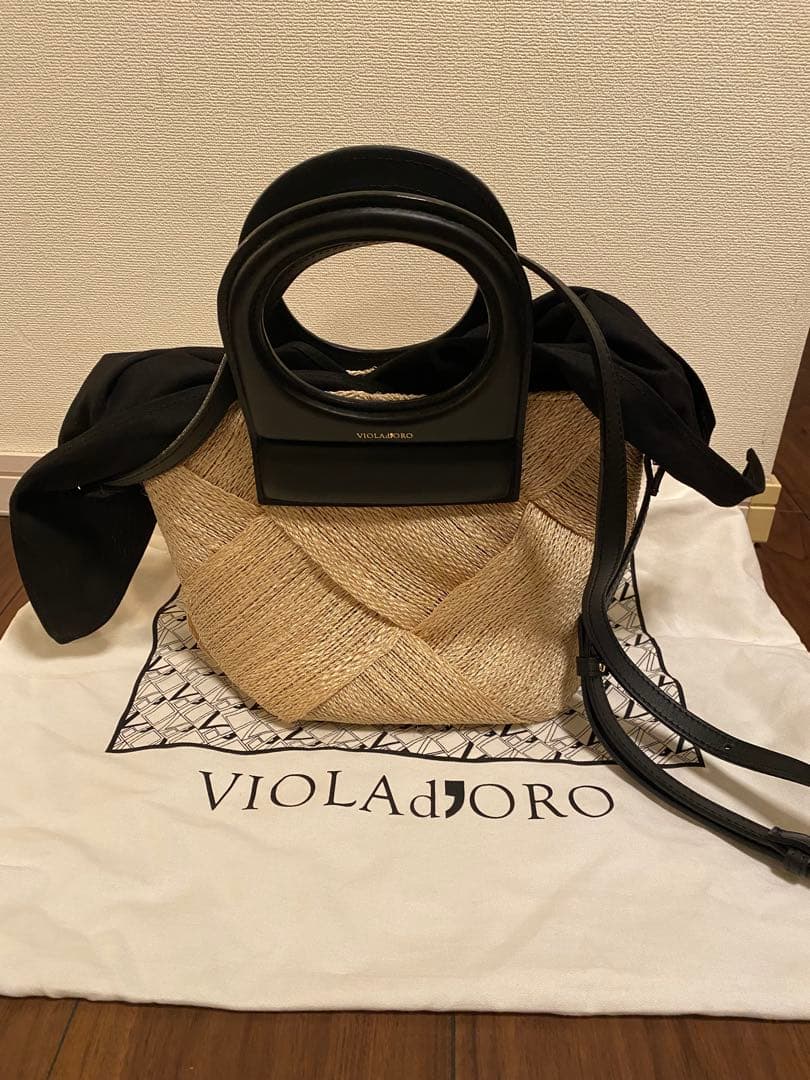 ヴィオラドーロ VIOLAd'ORO MIROアバカメッシュバッグ
