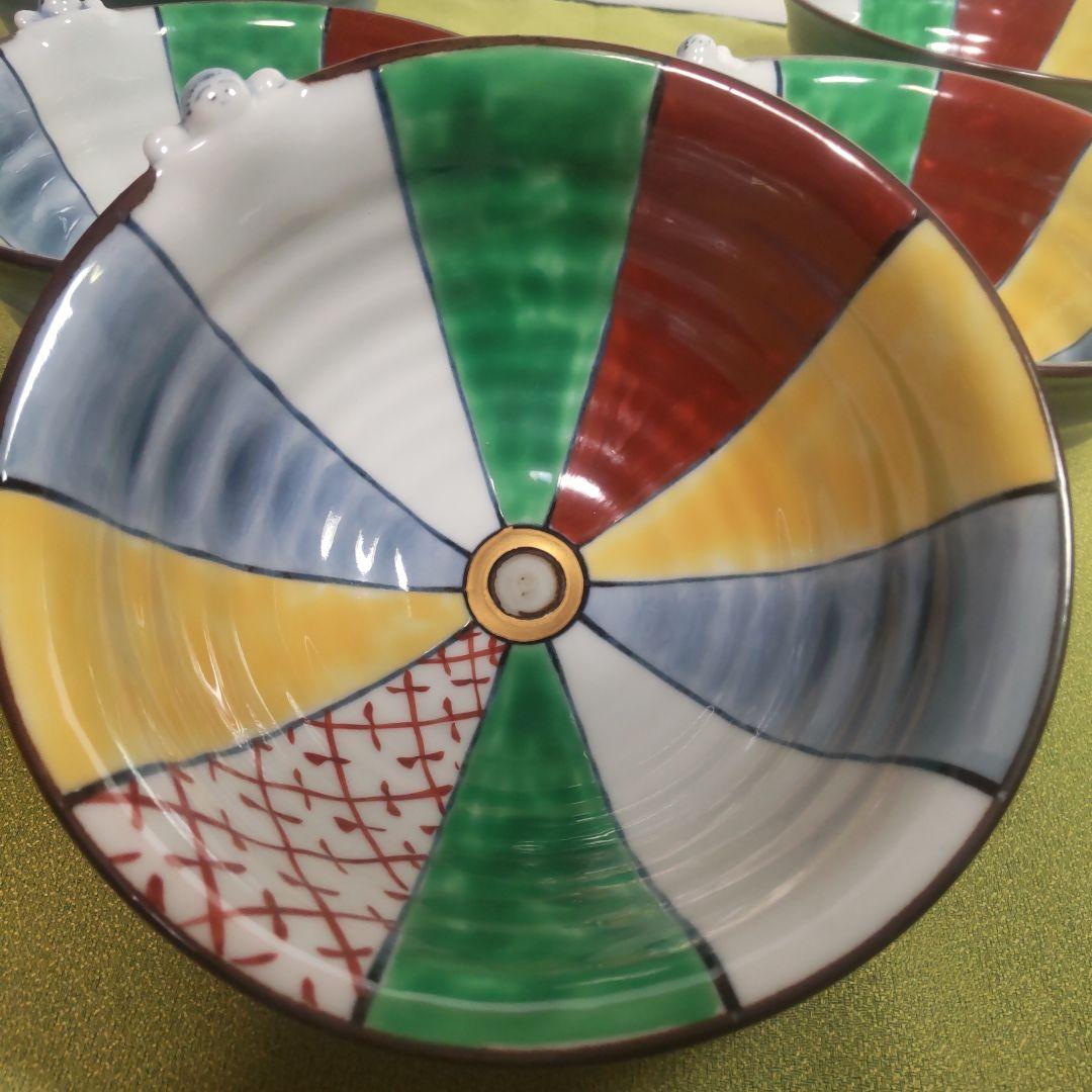 九谷焼 一閑人 紙風船 小丼 小どん 椀 皿 茶碗　 5客