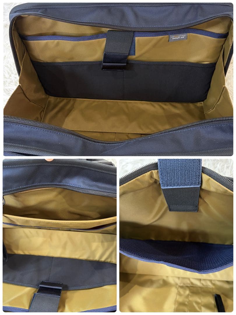 【新品同様】現行 PORTER×αGEL 2way ビジネスバッグ ネイビー