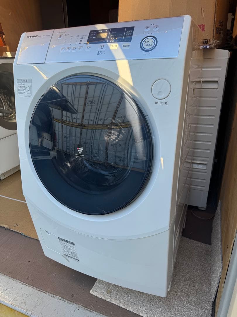 シャープ ドラム式洗濯乾燥機 ES-H10D-WL 洗濯10kg 乾燥6kg