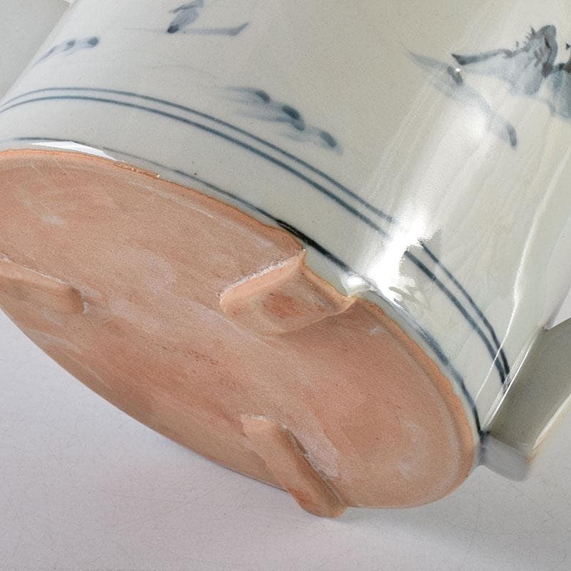 Palm Tree　古伊万里写　染付　山水文　水注　共箱　V　7975C