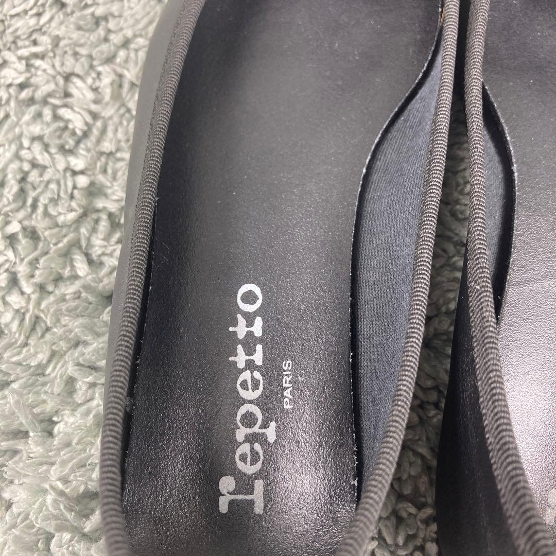 極美品 repettoバレエシューズ リリ ブラック23cm LILI レザー