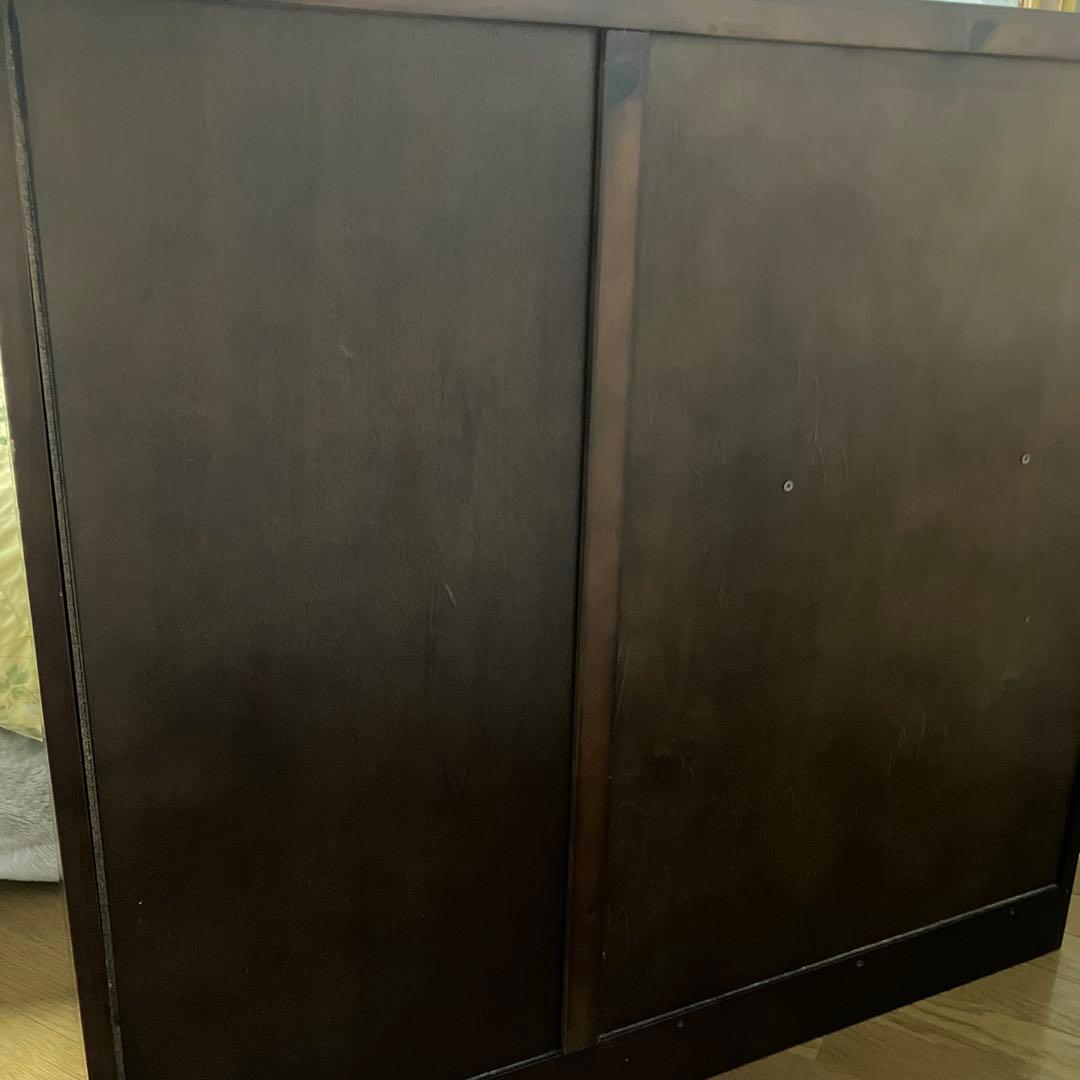 キャビネット ガラス扉付き　たのメル便