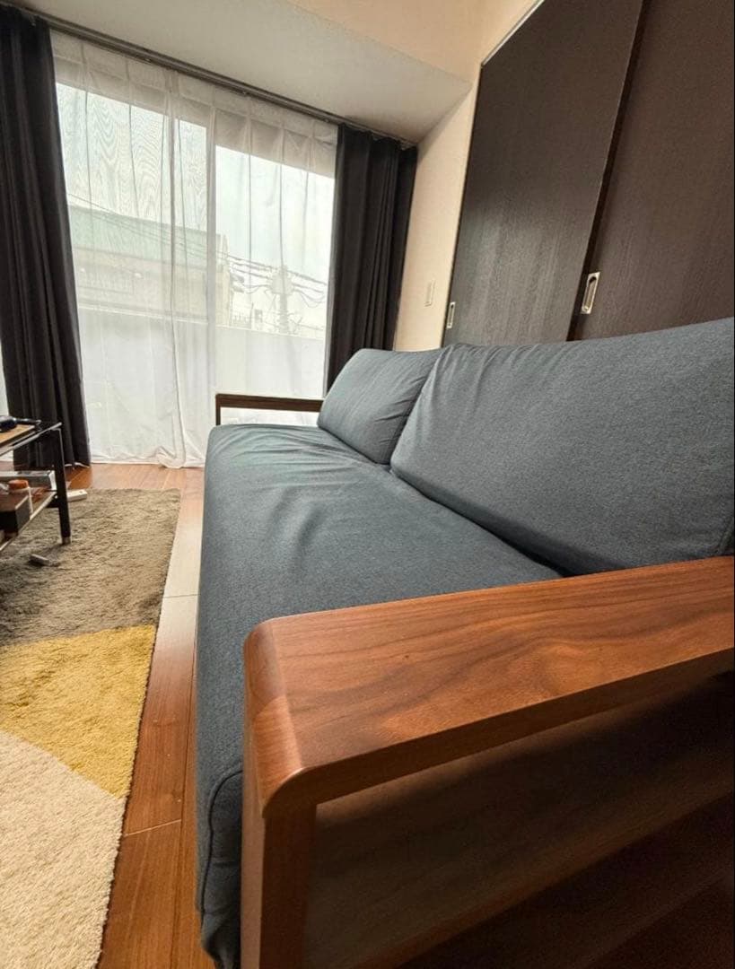 ニコール 3Pソファ 3人掛け ウォールナット