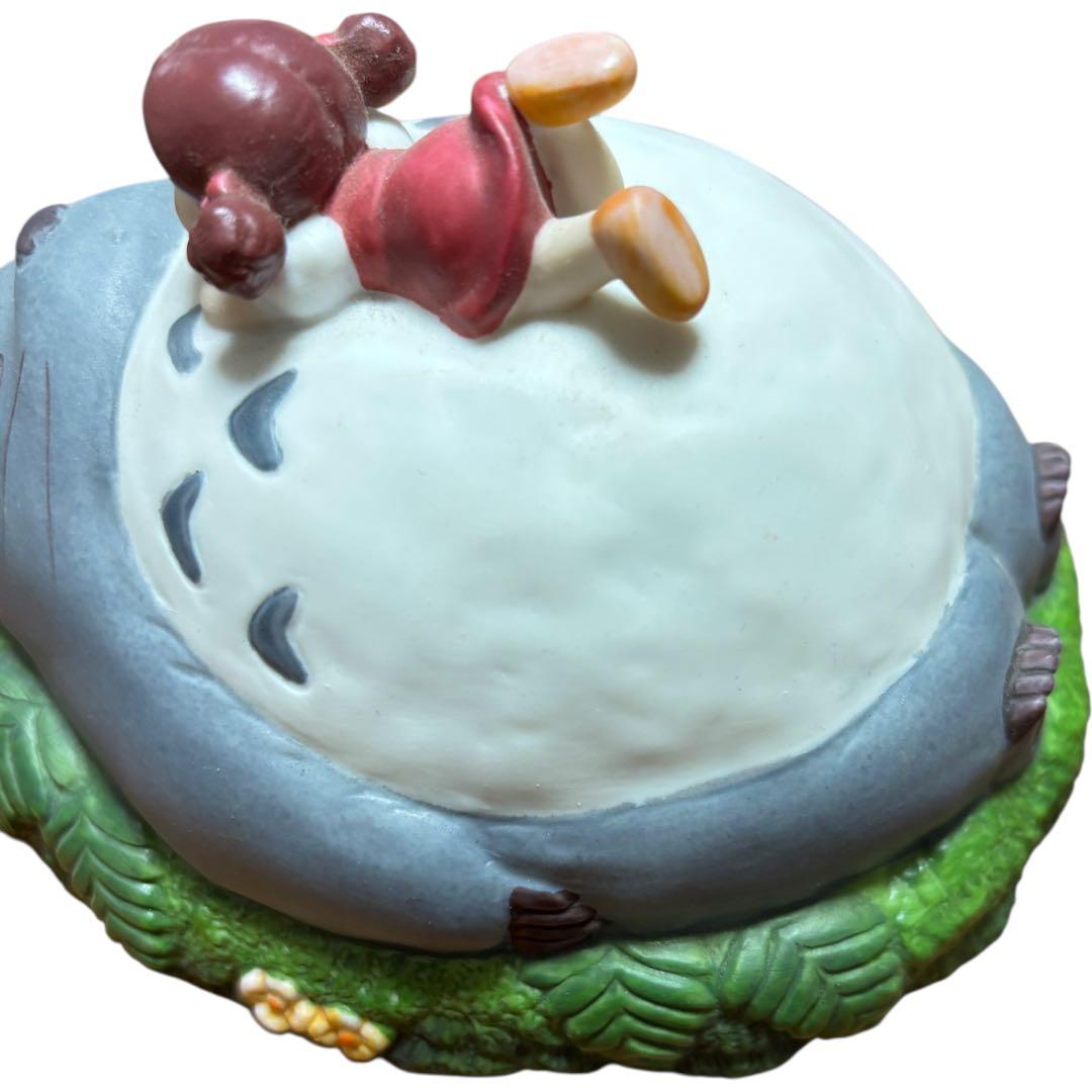 【希少】となりのトトロ 陶器 オルゴール メイちゃん トトロ 昼寝 ジブリ 置物