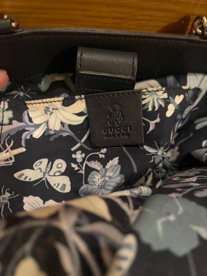 Gucci ストローかごバッグ バンブーハンドル