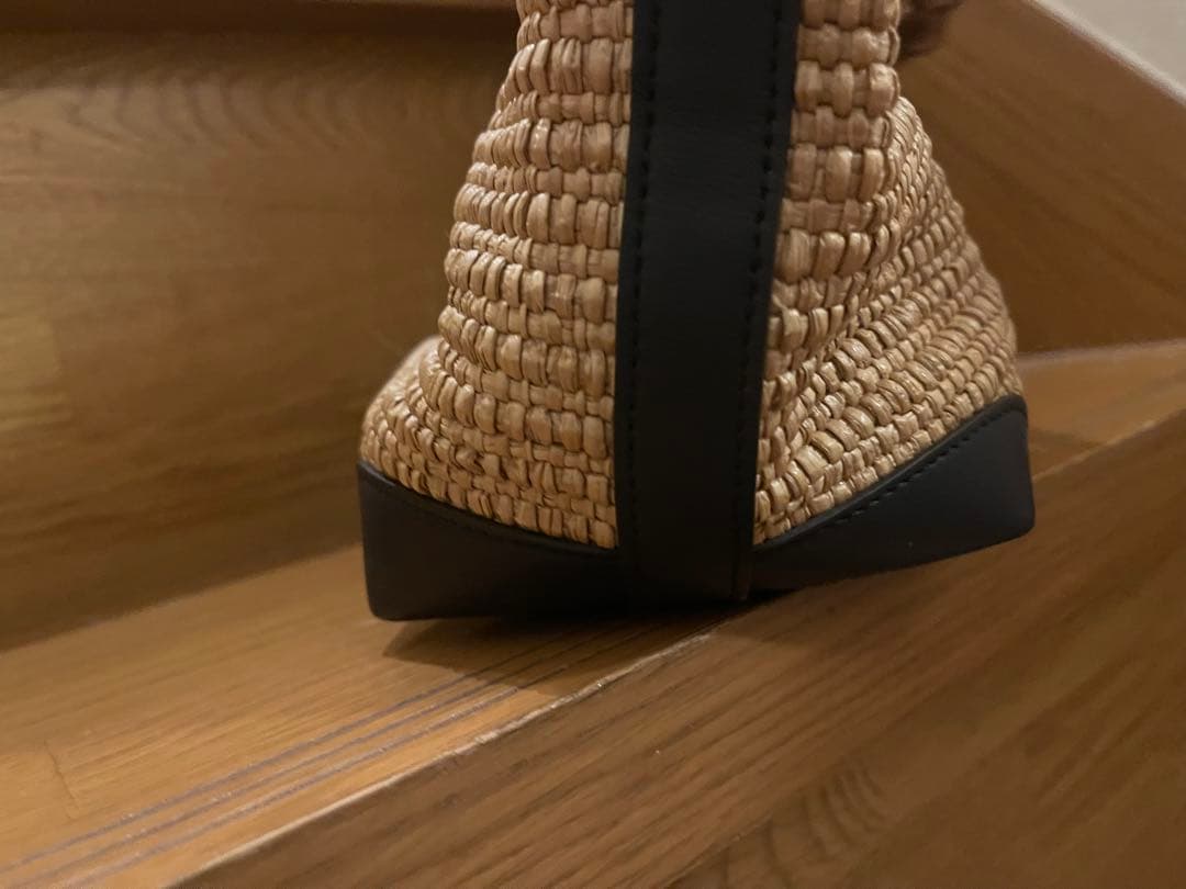 Gucci ストローかごバッグ バンブーハンドル