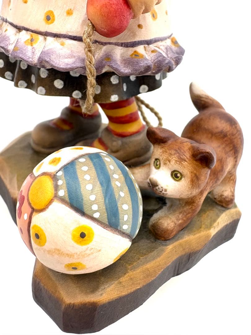 希少　ANRIアンリ　サラ・ケイ【Let’s Play】木彫り人形約16.5cm