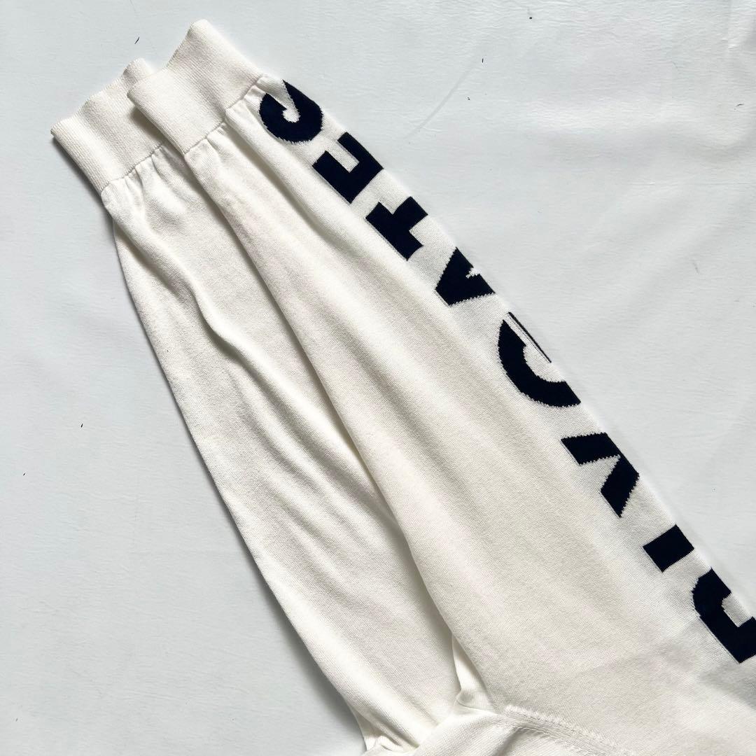 Pearly Gates パーリーゲイツ　デカロゴ　ニット　ジャケット　ホワイト