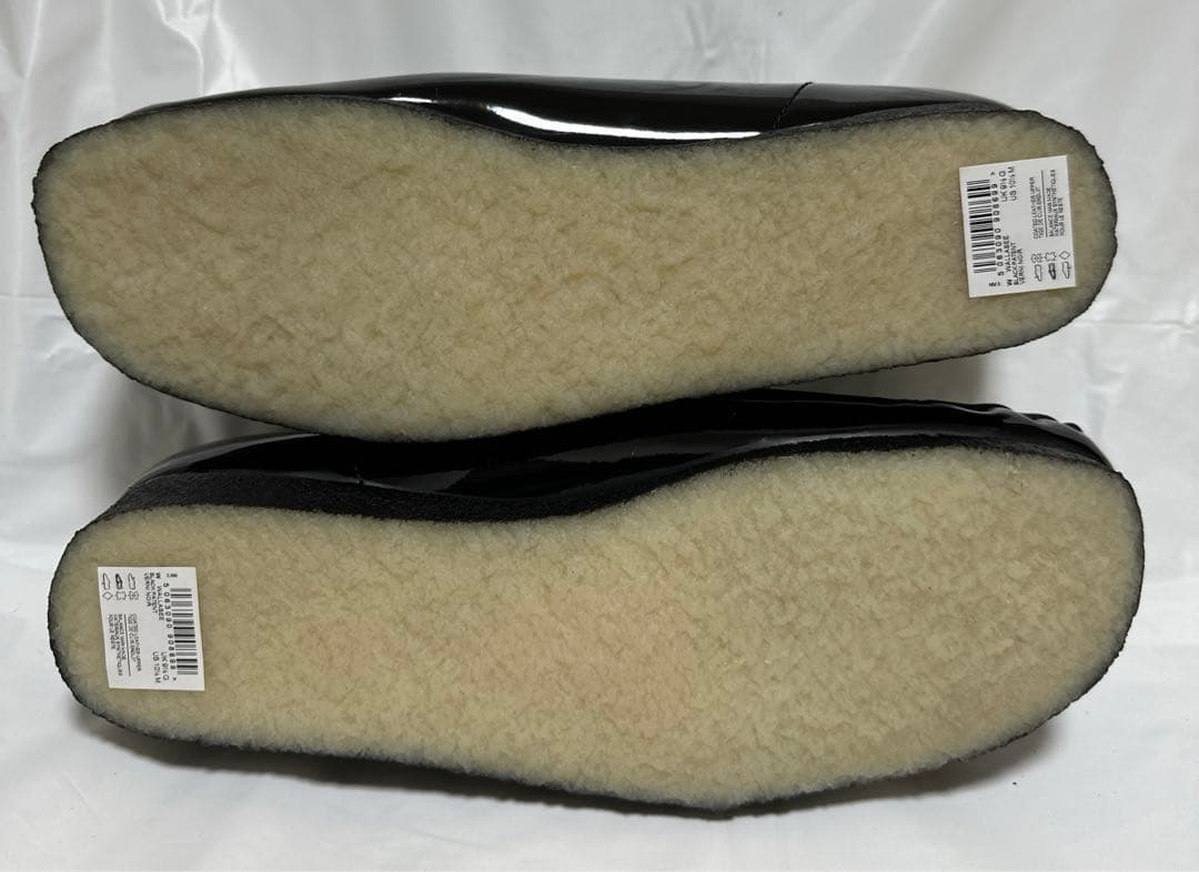 24ss シュプリーム × クラークス パテントレザー ワラビー :US10.5