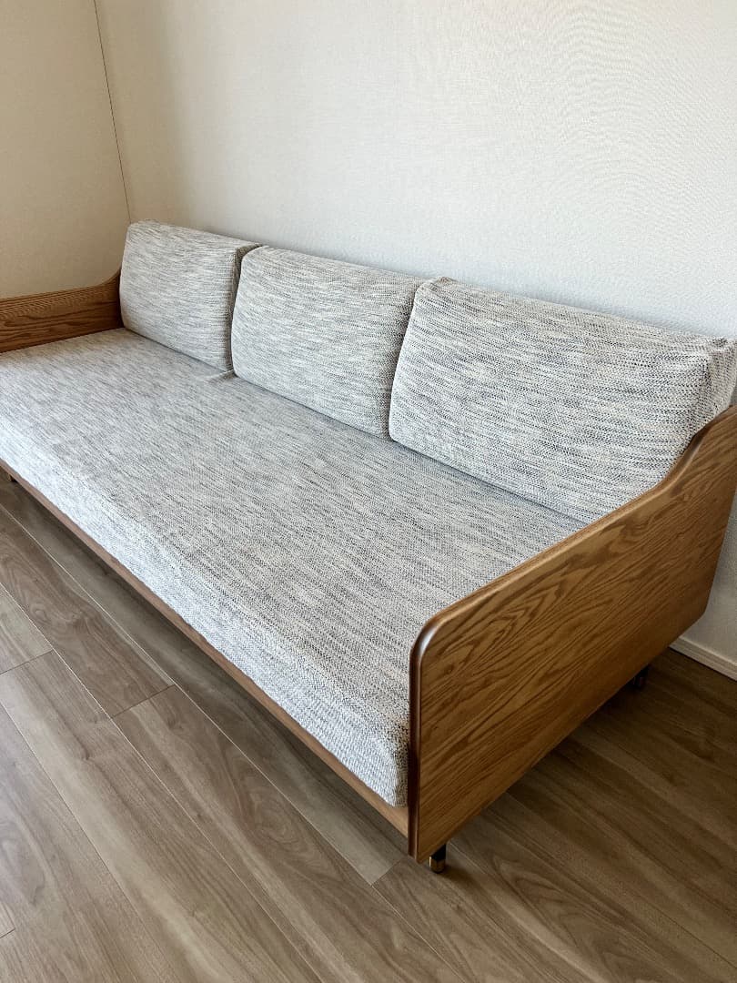 3人掛け ソファ ベッド 大川家具 モーブル アレクシス 199cm 日本製