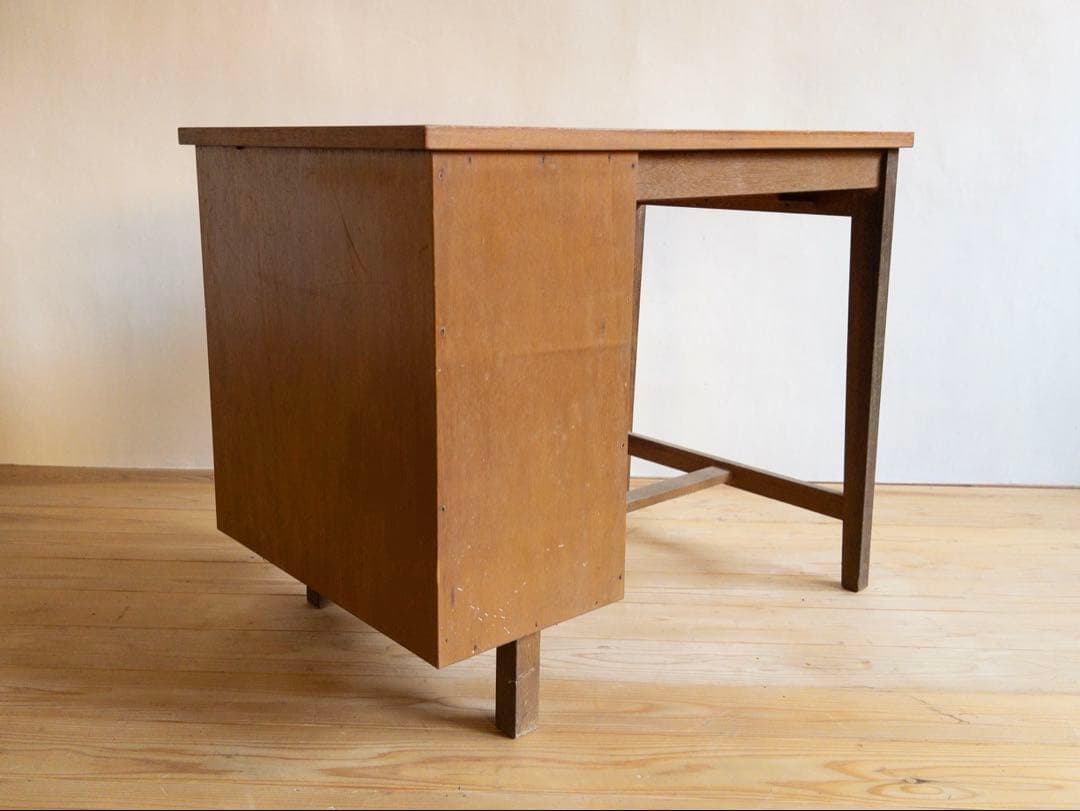 木製デスク　机　作業机　古道具　古家具　ビンテージ　アンティーク　レトロ