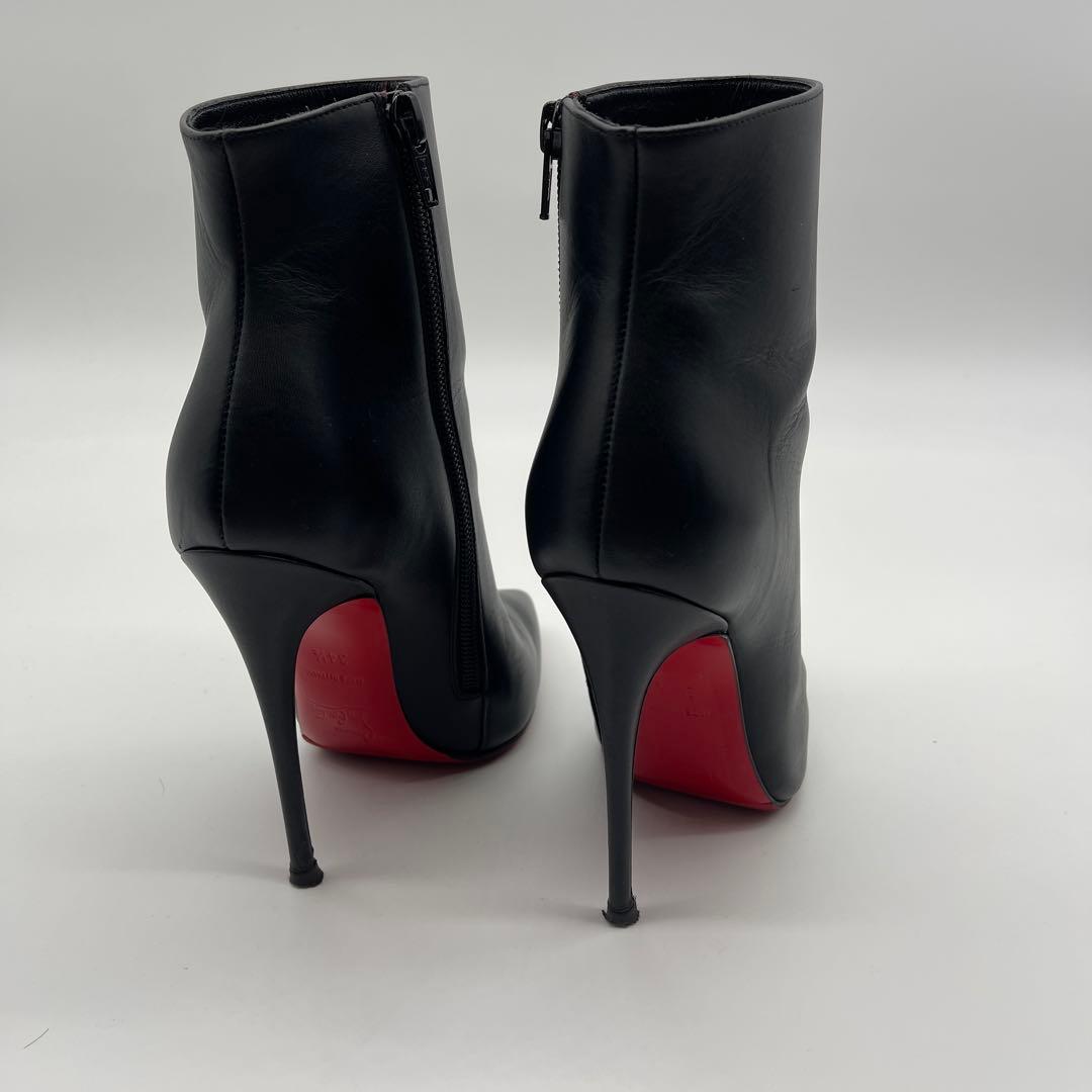 ウ*ン様 クリスチャンルブタン ショートブーツ 34.5 ブラック