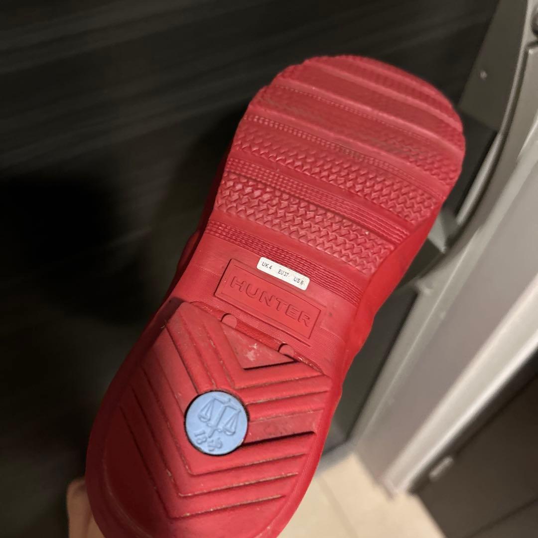 HUNTER ハンターレインブーツ 赤