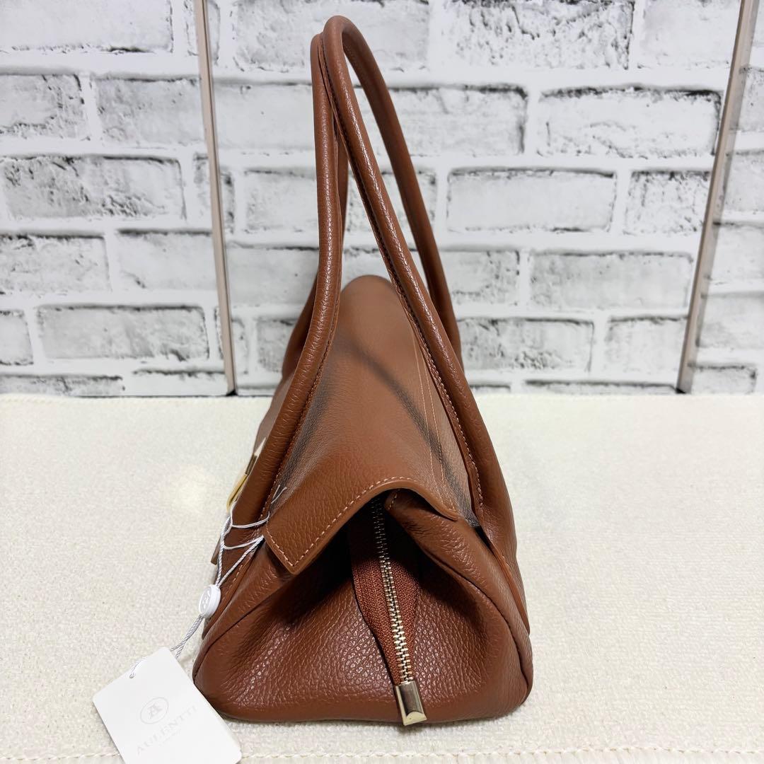 AULENTTI オウレンティ ハンドバッグ 2WAY ショルダーバッグ 茶色