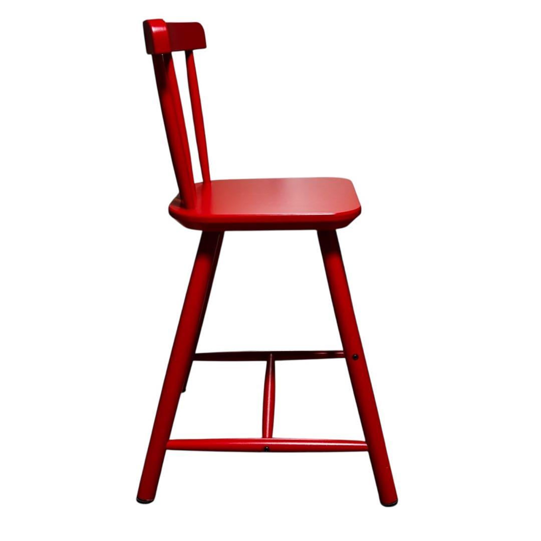 廃盤色 IKEA イケア AGAM アーガム キッズチェア ハイチェア　レッド赤