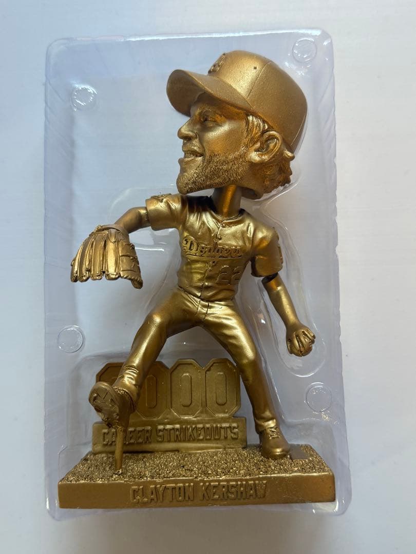 クレイトン・カーショー　9/20 球場配布　ボブルヘッド ゴールド 大谷翔平