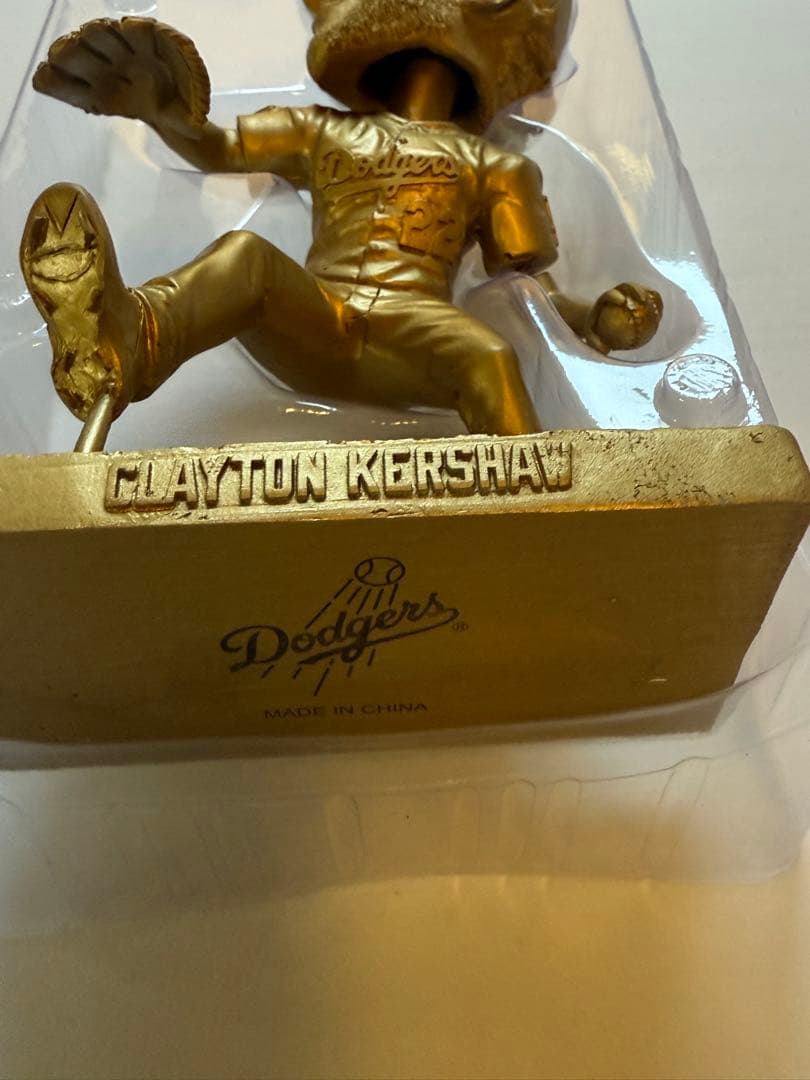 クレイトン・カーショー　9/20 球場配布　ボブルヘッド ゴールド 大谷翔平