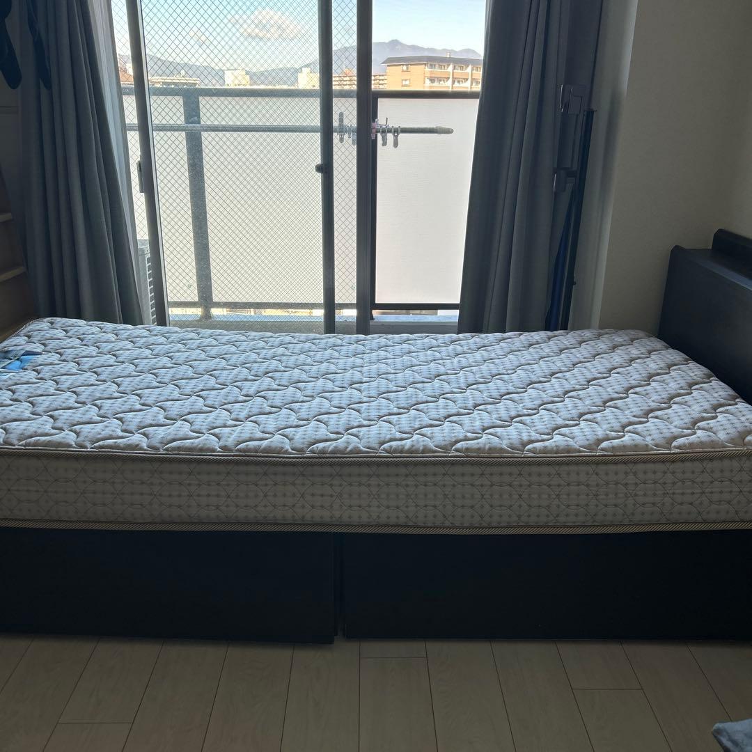 FranceBed 高密度連続スプリング マットレス シングル