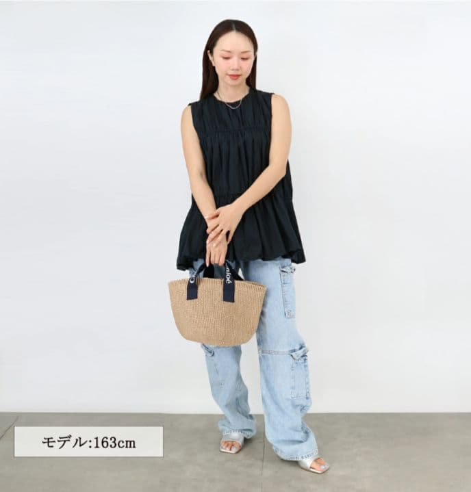 本日限定価格　新品　Chloé ベージュ かごバッグ