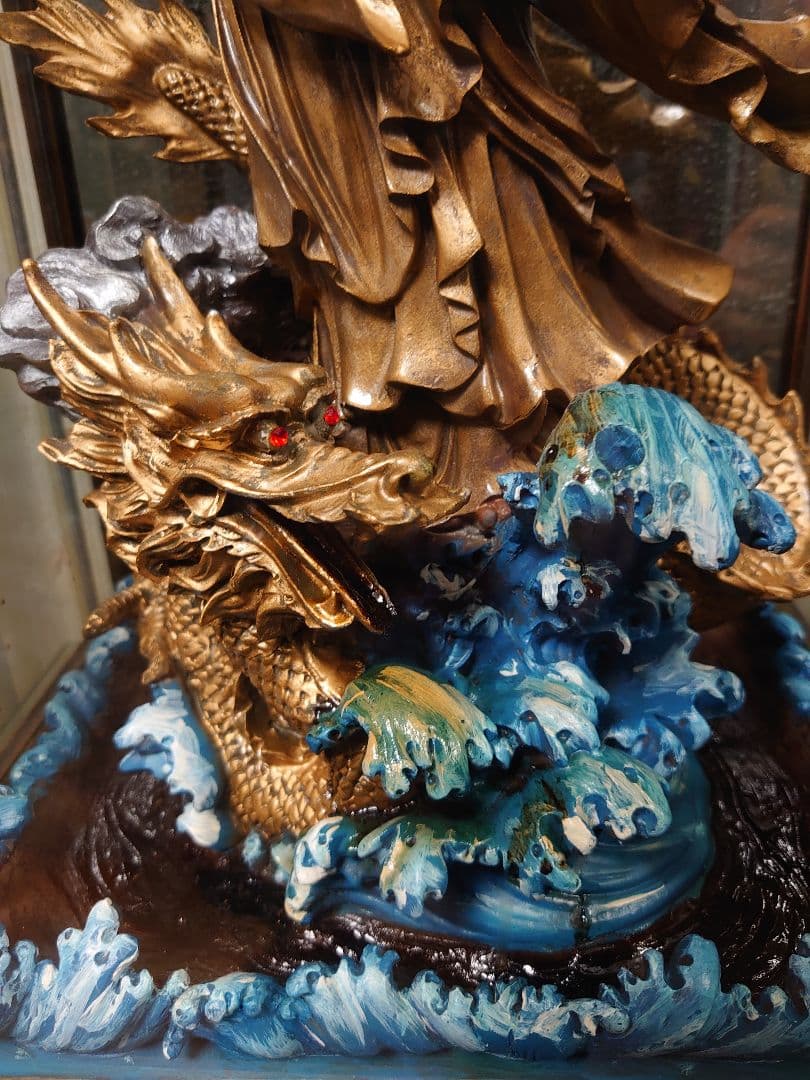 ●龍上観音 線香立て置き物 【逆流線香】 ㋯