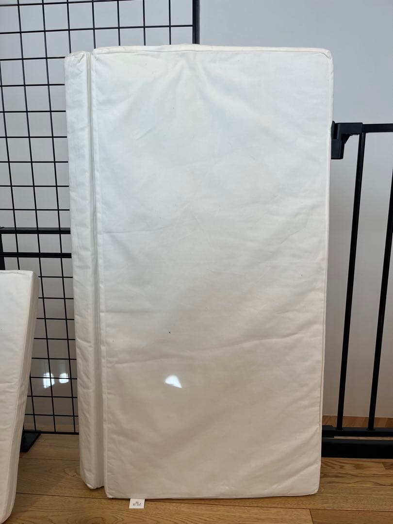 そいねーる＋ロング マットレス付き ナチュラル　ベビーベッド キャスター付き