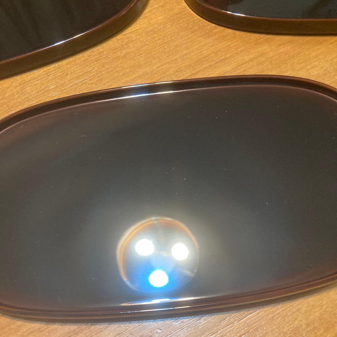 漆器 楕円形皿 5枚セット 木箱入り 越前塗