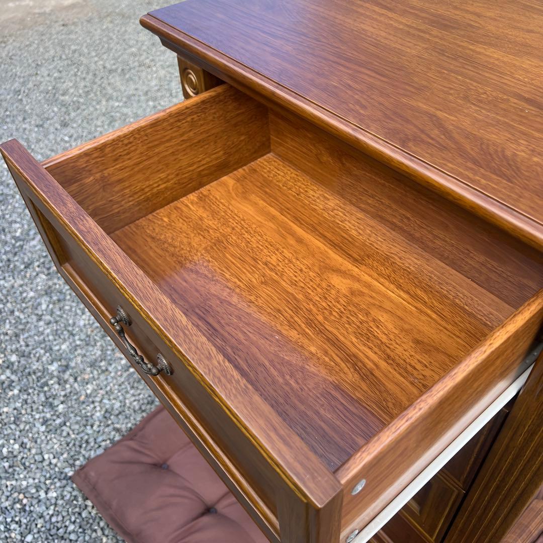 アンティーク調 木製チェスト 5段引き出し 収納家具 アメリカ 英国クラシック