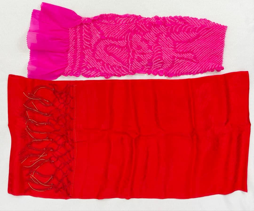 七五三　女の子　はこせこセットS　帯揚げ*しごき付き《子供507》#江戸小もーん