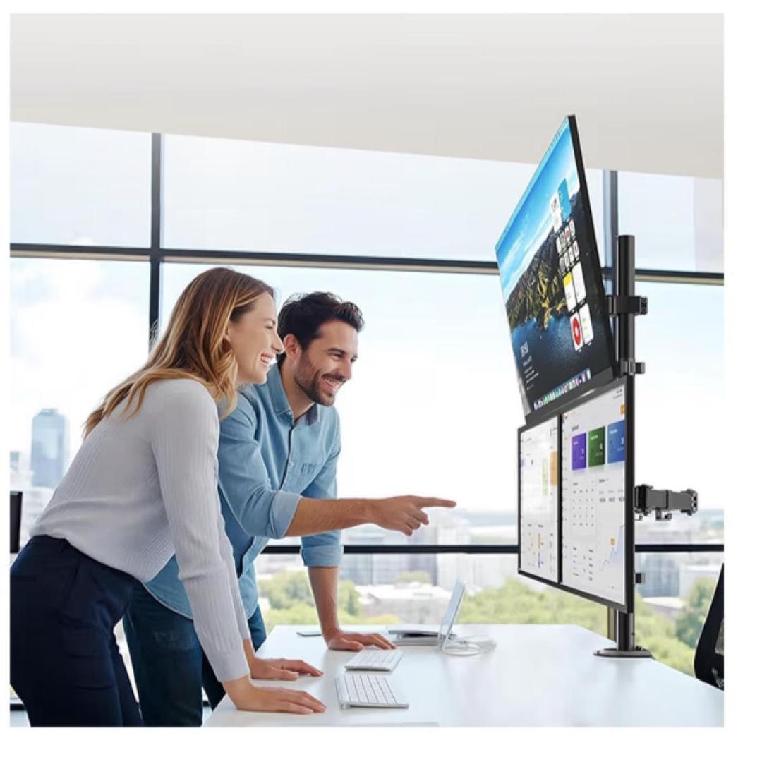 【3画面】モニターアーム 49インチ対応 耐荷重20kg トリプル VESA規格